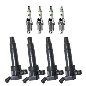UF611 Ignition Coils + E3 Racing Spark Plugs For 09-17 Hyundai & Kia - Picture 1 of 6