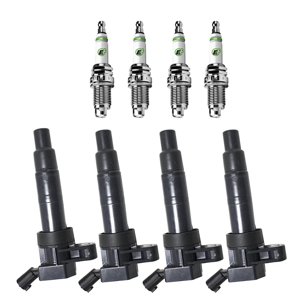 UF611 Ignition Coils + E3 Racing Spark Plugs For 09-17 Hyundai & Kia - Image 1 of 4