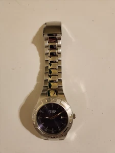 Fossil Mens Watch PR5331 Date 40mm Case Quartz Three Hands Blue Dial read descri - Picture 1 of 9