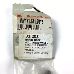 Audi 4000 PEX German O.E. Parts LLC Front Brake Hydraulic Hose 32.203 191611701 - Picture 1 of 2