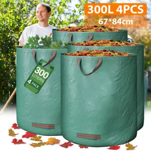 4X GARTENSACK LAUBSACK RASENSACK GARTENABFALLSACK GARTENTASCHE 272/300 LITER - Bild 1 von 26