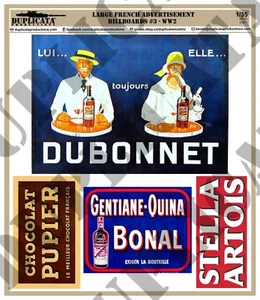 Diorama Accessory - 1/35 Large French Advertisement Billboards #3 - WW2 - Picture 1 of 3