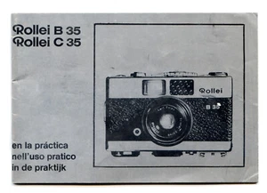 ROLLEI B35 / C35 Camera Manual , Good Condition, Free Post in UK - Picture 1 of 1