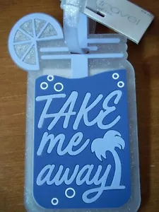 Path Travel Luggage Tag, “Take Me Away” Purple - Picture 1 of 2