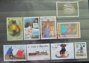 Briefmarken Sao Tome und Principe Sammlung gestempelt