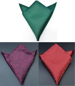 Men`s Suits Hanky Pocket Handkerchief Square Wedding Matching Formal Groom - Picture 1 of 5