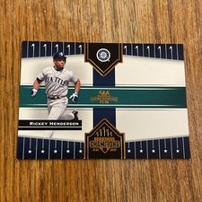 RICKEY HENDERSON 2005 Donruss Champions IMPRESSIONS Bronze SP Parallel #65/75