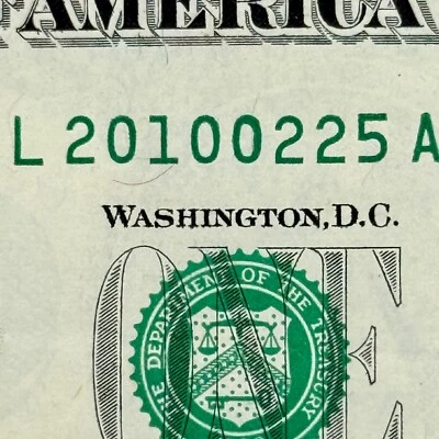 2010 February 25th Birthday Dollar 2010 Feb 25 Birthday Note Birthday Gift 2010 - Image 1 of 3