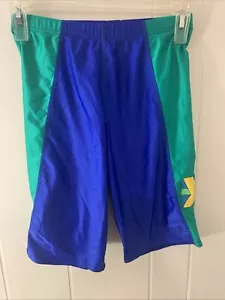 Pantalones Cortos BIKE De Colección Spandex Verde Azul Amarillo Body Wear de PRO SPIRIT Talla Pequeña - Imagen 1 de 5