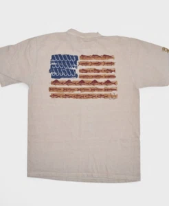 Vintage Crazy Shirts Hawaii Shirt Mens M Fishing Flag Kona Coffee Dyed - Picture 1 of 9