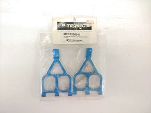 *RARE MEGATECH BLUE ALUMINUM UPPER SUSPENSION ARMS FOR TRAXXAS T-MAXX MTC22060-0 - Picture 1 of 7