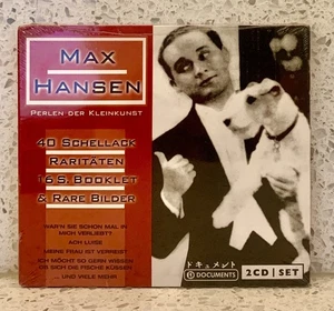 MAX HANSEN 40 Rare Shellacs (2 discs, Document) CABARET 1930 Berlin - Imagen 1 de 2
