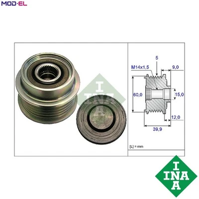 ALTERNATOR FREEWHEEL CLUTCH 535 0180 10 FOR TOYOTA 1ND-TV 1.4L 4cyl ECHO - Image 1 of 4