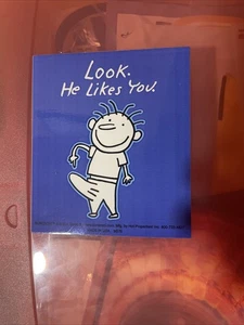 Look He Likes You. Lustige Aufkleber/Decal Größe 3,5 x 4, Made in USA - Bild 1 von 2