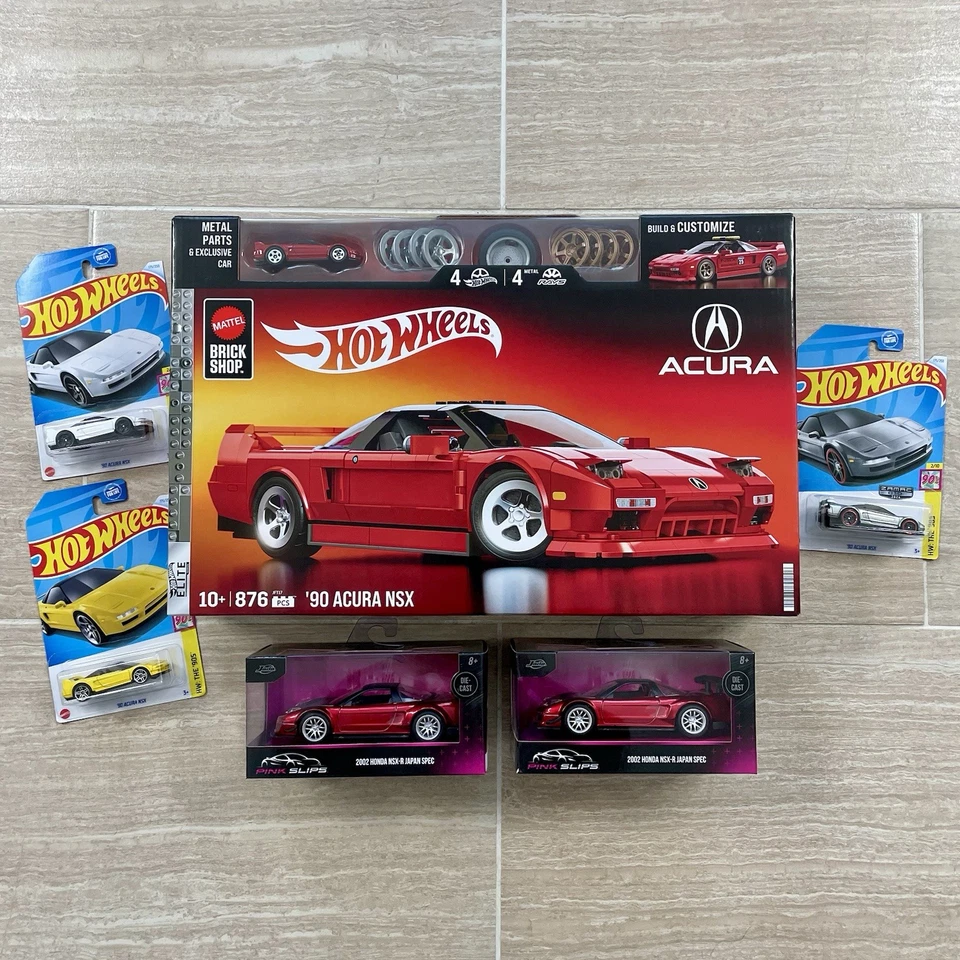 Mattel Hot Wheels Brick Shop & Jada Honda Acura NSX Lot NSX-R Japan Spec Zamac - Image 1 of 4