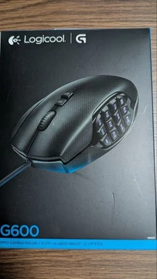 Gaming Mouse Logitech G600t button 20 mounted on the highest 8 200dpi MMO good - Image 1 of 4