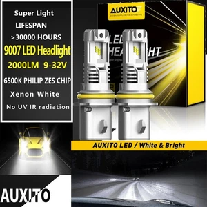9007 HB5 ZES LED Headlight Conversion Kit 60W 20000LM High Low Beam Bulbs 6500K - Imagen 1 de 9
