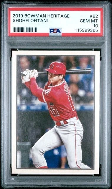 Bowman Shohei Ohtani 2019 Season Baseball Trading Cards