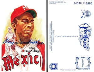 Ray Dandridge Hand Signed - Auto 1987 Perez-Steele Postcard HOF Card - Died 1994 - Picture 1 of 1