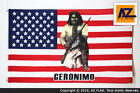 FLAGGE USA MIT GERONIMO 150x90cm - VEREINIGTEN STAATEN VON AMERIKA FAHNE  90 x 1