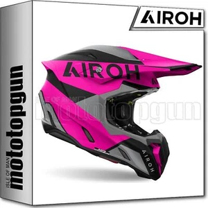 AIROH CASCO CROSS MOTO TW3K54 TWIST 3 KING PINK MATT SZ. M - Imagen 1 de 5