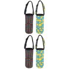  4 Pcs Water Bottle Cover Insulated Sleeve Portable Cup Messenger