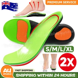 Orthotic Insoles Shoes Insert Pad Flat Feet High Arch Support Plantar Fasciitis - Picture 1 of 14