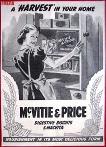 McVITIE & PRICE Digestive Biscuits ADVERT #4 : Original Small 1939 Print Ad - Picture 1 of 1