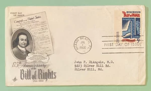Sc 1312 5c 1966 Bill Of Rights 175th Anniv FDC Art Craft w/Ayerst Labs Enclosure - Picture 1 of 3