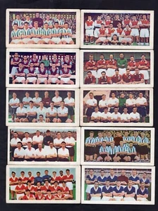 SOCCER BUBBLE GUM FOOTBALL CARDS SOCCER TEAMS NO.1 SERIES 1956 FULL SET OF 48 - Bild 1 von 10