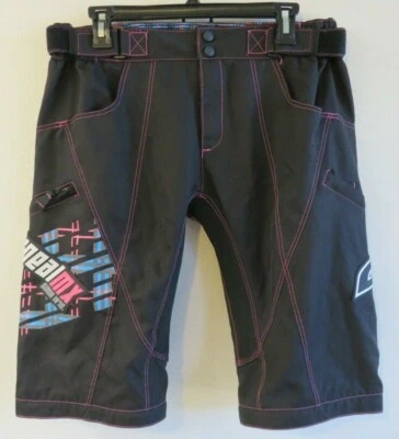 Женские Шорты для Мотокросса O'Neal Apocalypse Полиэстер Черные Розовые MX Размер 9/10 - Изображение 1 из 4