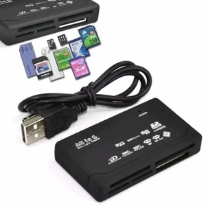 Memory Card Reader All in One USB Adapter SD SDHC Mini Micro M2 MMC XD CF MS - Picture 1 of 6