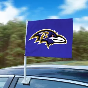 NFL - Baltimore Ravens Car Flag Large 1pc 11" x 14" - Picture 1 of 5