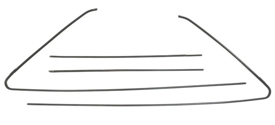 Door Window Trim Metal Molding Set 80-93 VW Rabbit Convertible Cabriolet MK1 - Image 1 of 4