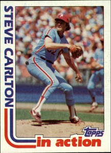 1982 Topps Philadelphia Phillies Baseball Card #481 Steve Carlton IA