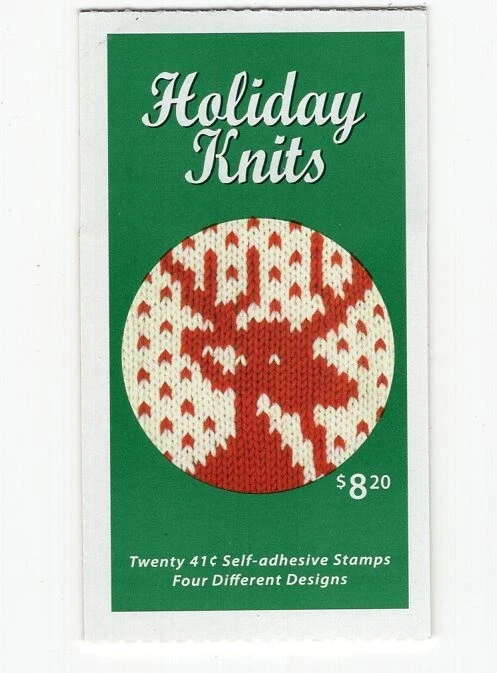 2007 41 cent Holiday Knits booklet of 20 Scott #BK305, Mint NH - Image 1 of 1