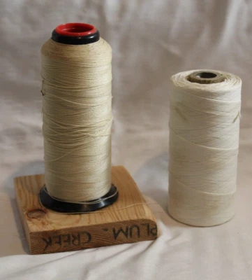 Lot of 2 large vintage spools of thread / binding tape (sticky)??? - Image 1 of 2