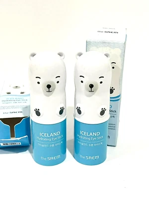 (2 Pack)The SAEM Iceland Hydrating Eye Stick Cooling Eye Balm Dark Circles NEW! - Image 1 of 3