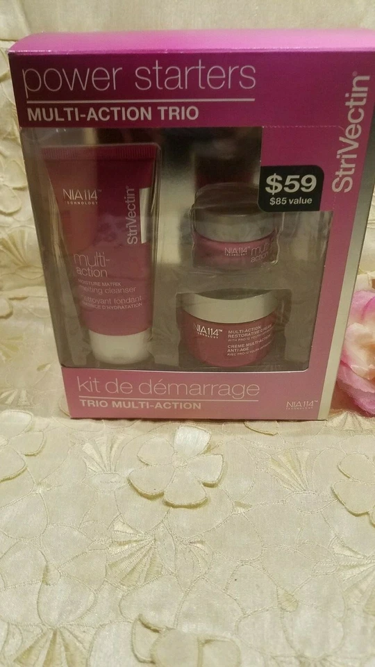 STRIVECTIN-POWER STARTERS-MULTI-ACTION TRIO-NIA 114-PIEL BRILLANTE, DE ASPECTO MÁS JOVEN Foto 1 de 2