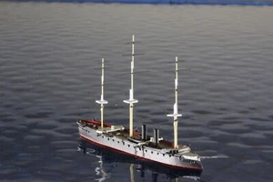 König Wilhelm ohne Segel Hersteller WDS AQ 5  ,1:1250 Schiffsmodell - Picture 1 of 5