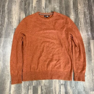 Banana Republic Pullover Herren Large Wolle Rundhals Orange Preppy Wintermode - Bild 1 von 9