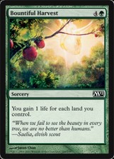 4x Bountiful Harvest MTG Magic 2012 (M12) NM Magic Regular