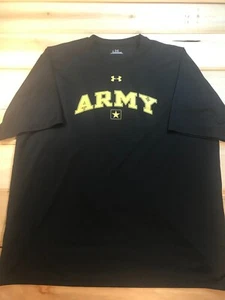 Under Armour US Army Short Sleeve T Shirt Large Black - Picture 1 of 6