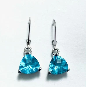 Pendientes colgantes de plata E71010L clásicos Mt St Helens helenita Trillian 10x10 mm - Imagen 1 de 4