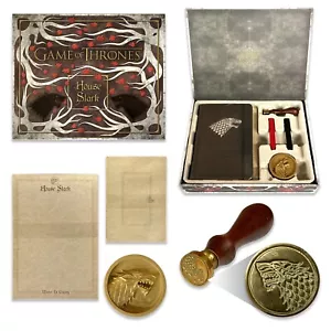 Official Game Of Thrones House Stark Deluxe Stationery Wax Seal Kit Merchandise - Picture 1 of 2