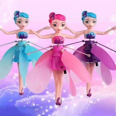 Flying Fairy Princess Dolls Magic Wing Infrared Induction Control Kids Toy Gifts • 21.50$