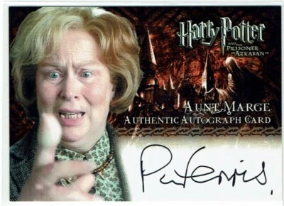 Harry Potter Prisoner of Azkaban Update Auto Autograph Pamela Ferris Aunt Marge - Image 1 of 2