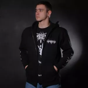 Nokturnal Mortum - Нехристь Hooded Sweat Jacket - Picture 1 of 8