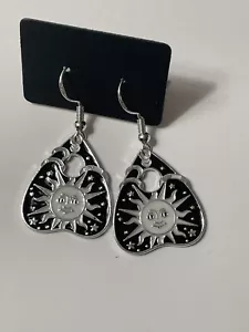 Planchette Ouija Ohrringe mit Sterlingsilber Haken Sonne Halloween paranormal - Bild 1 von 1
