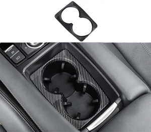 For Mazda 6 Atenza 2018-21 Carbon Fiber Front Water Cup Holder frame Cover Trim - Picture 1 of 3